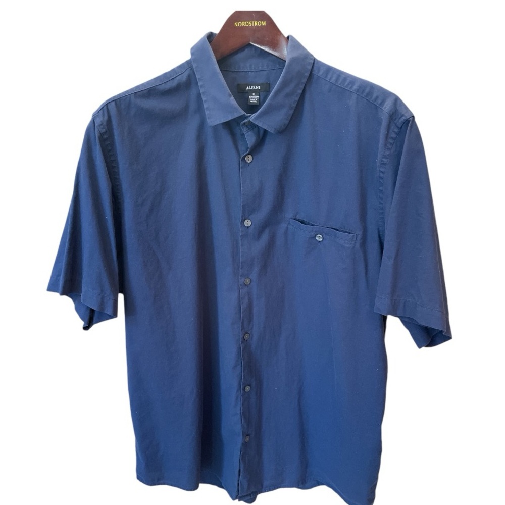 ⚡️ Alfani Buttoned Up Short Sleeve Dress Shirt - Size XL ⚡️